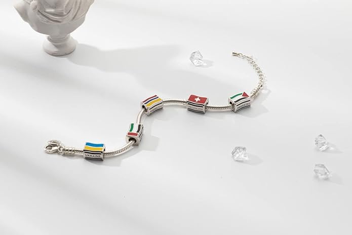 Palestine Charm Bead