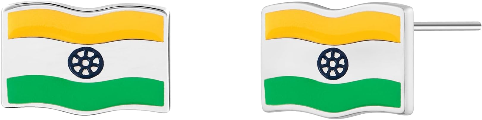 India Flag Stud Earrings
