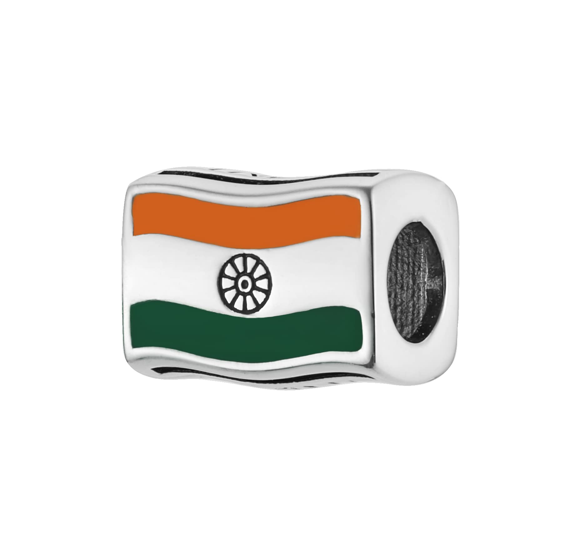India Indian Flag Charm Bead