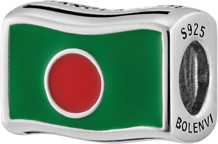 Bangladesh Flag Bengali Charm Bead