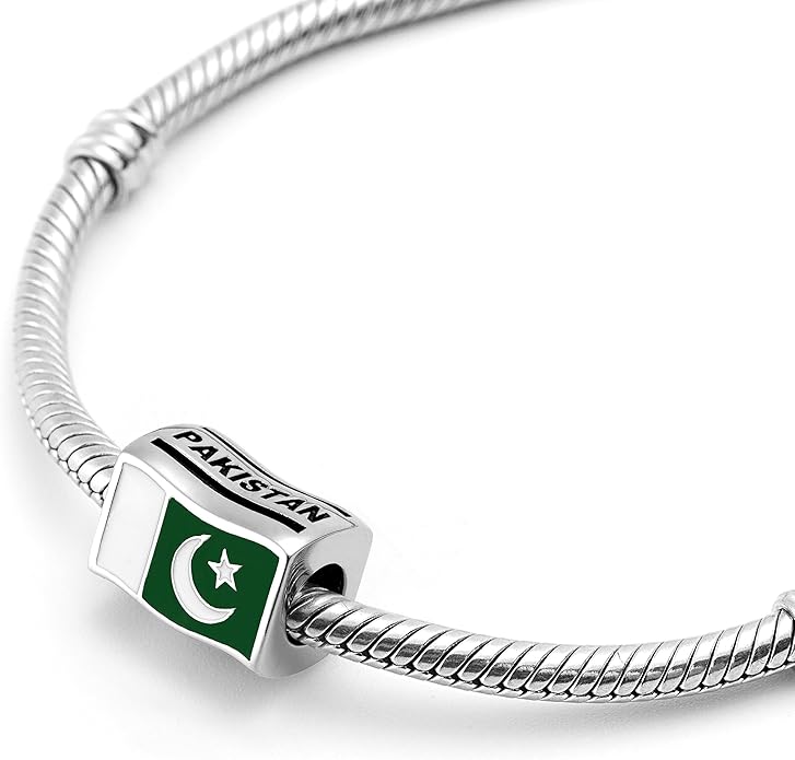 Pakistan Flag Paki Charm Bead