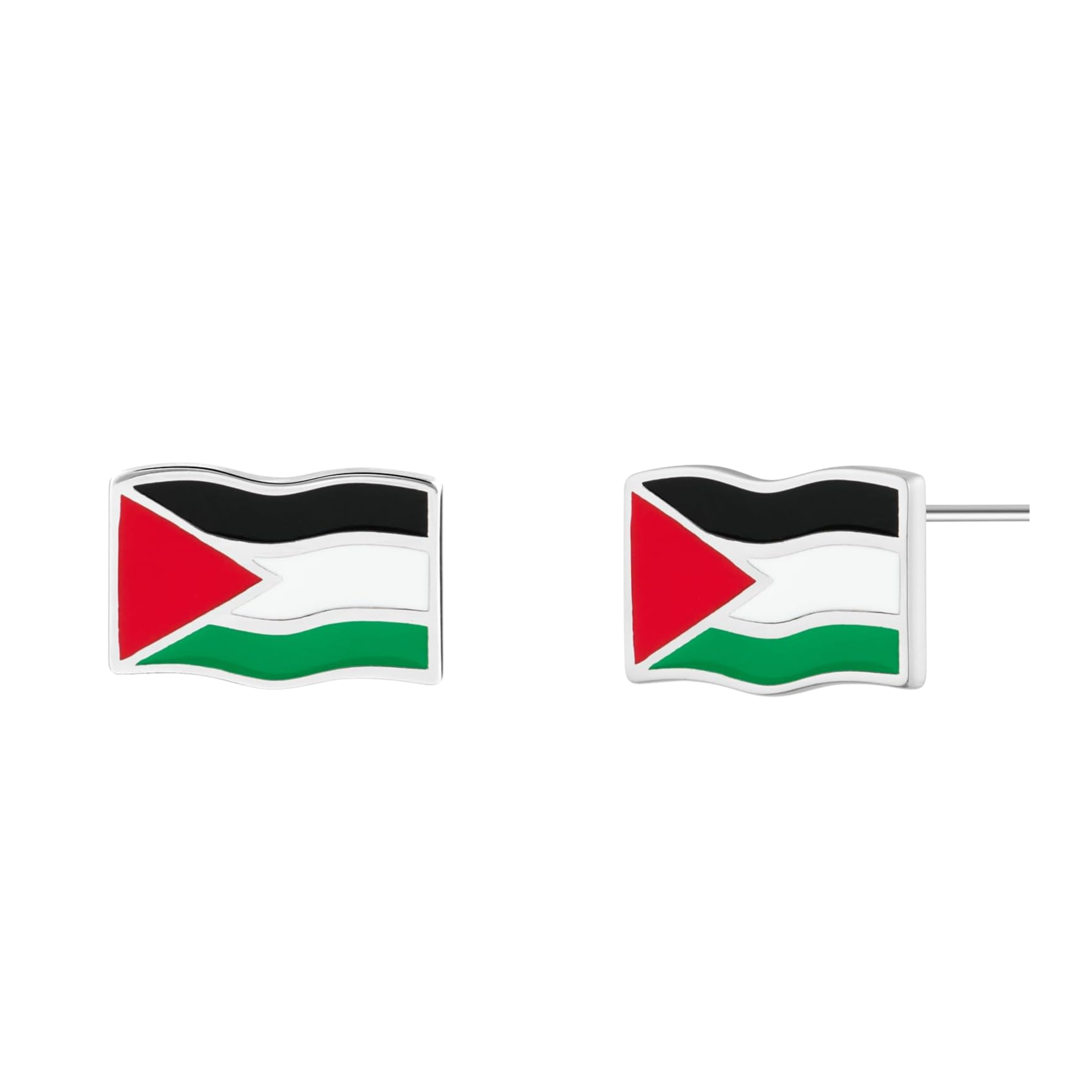 Palestine Flag Stud Earrings
