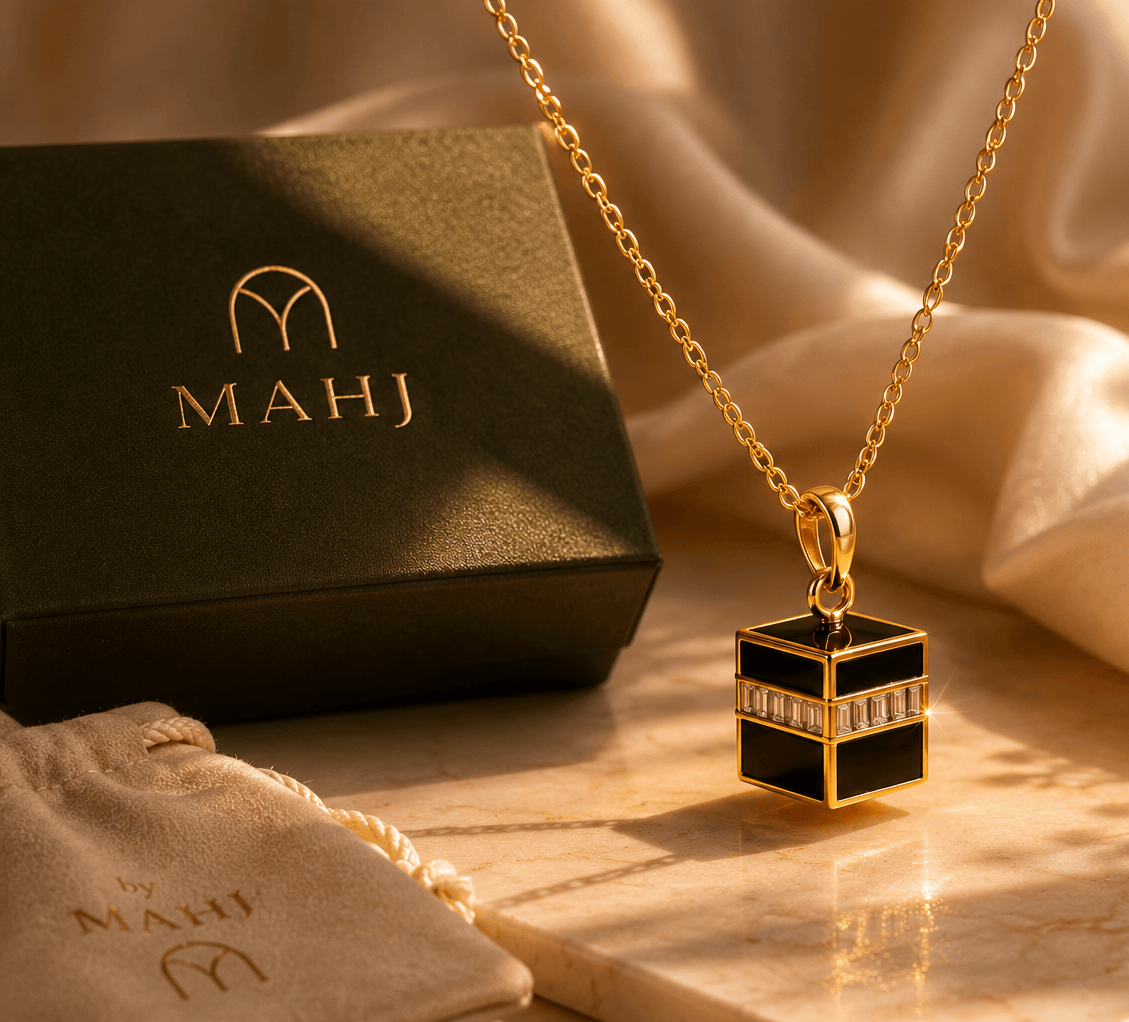 Gold Kaaba Necklace