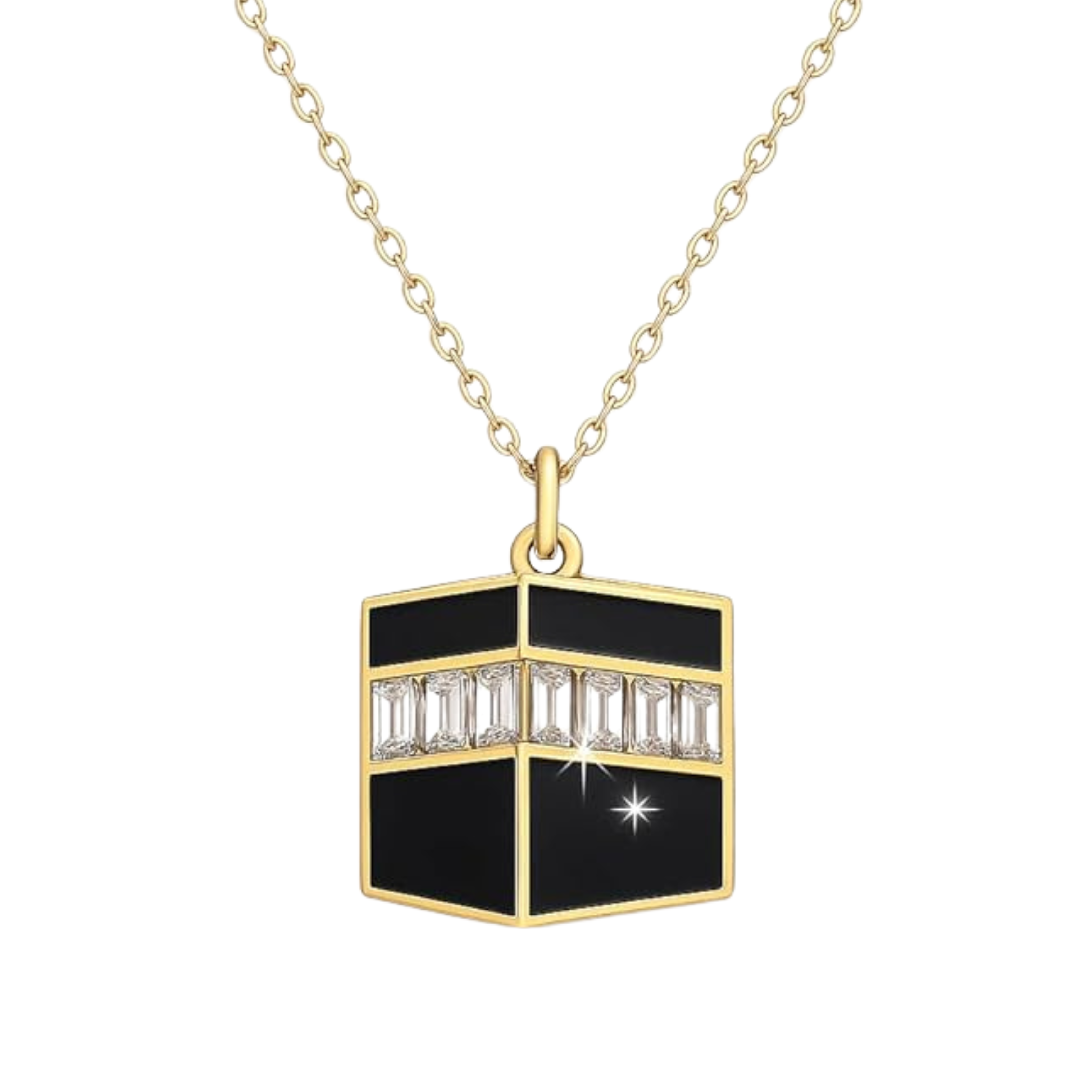 Gold Kaaba Necklace