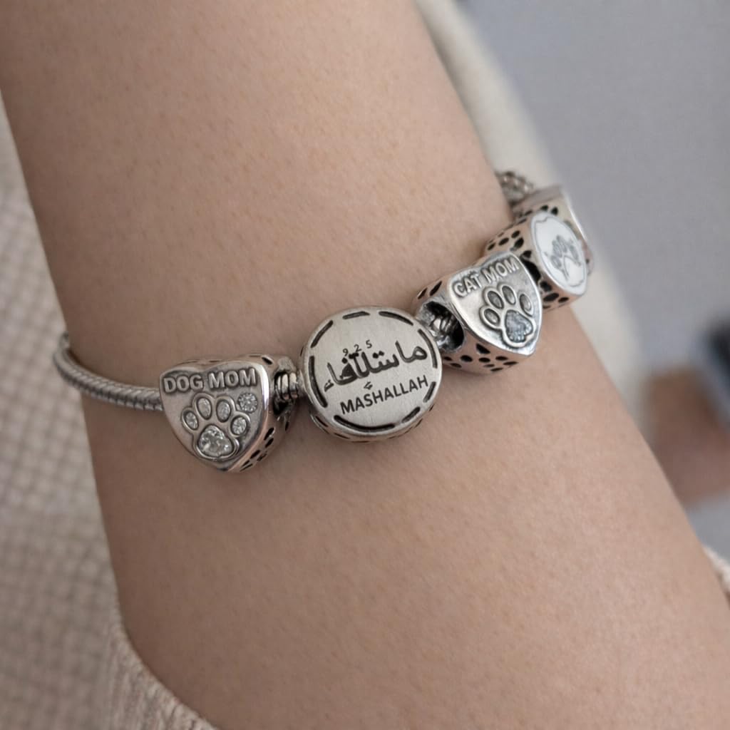 Mashallah Muslim Islamic Blessing Bead Charm