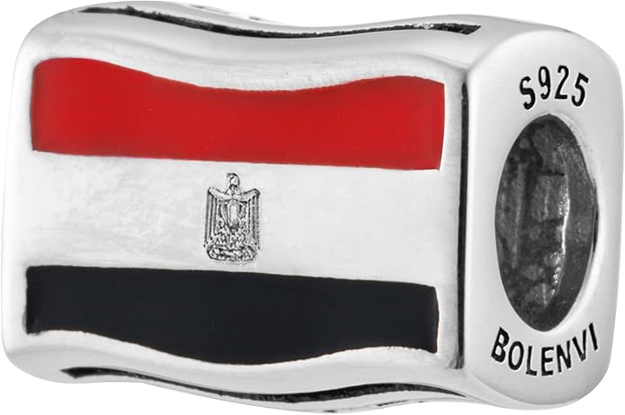 Egypt Egyptian Flag Charm Bead