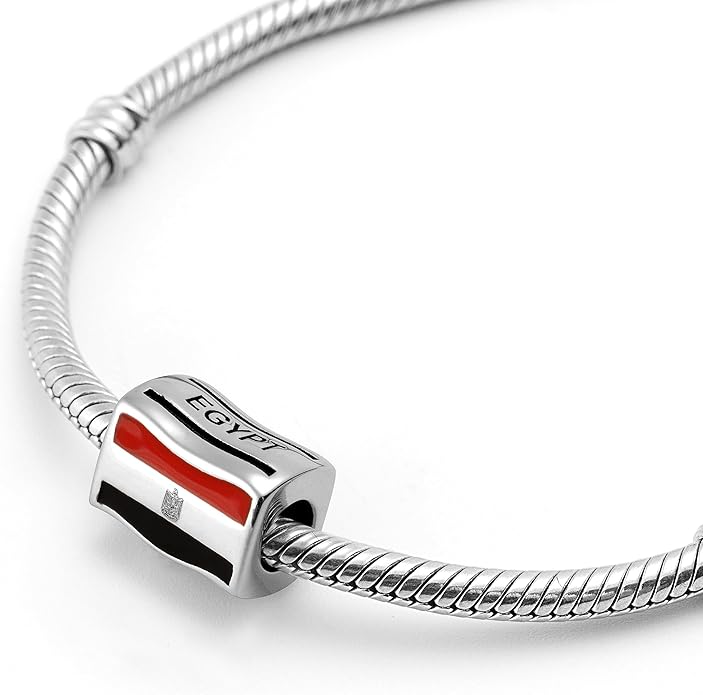 Egypt Egyptian Flag Charm Bead