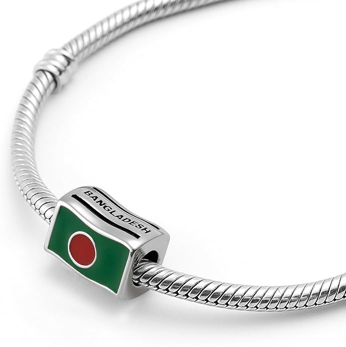 Bangladesh Flag Bengali Charm Bead