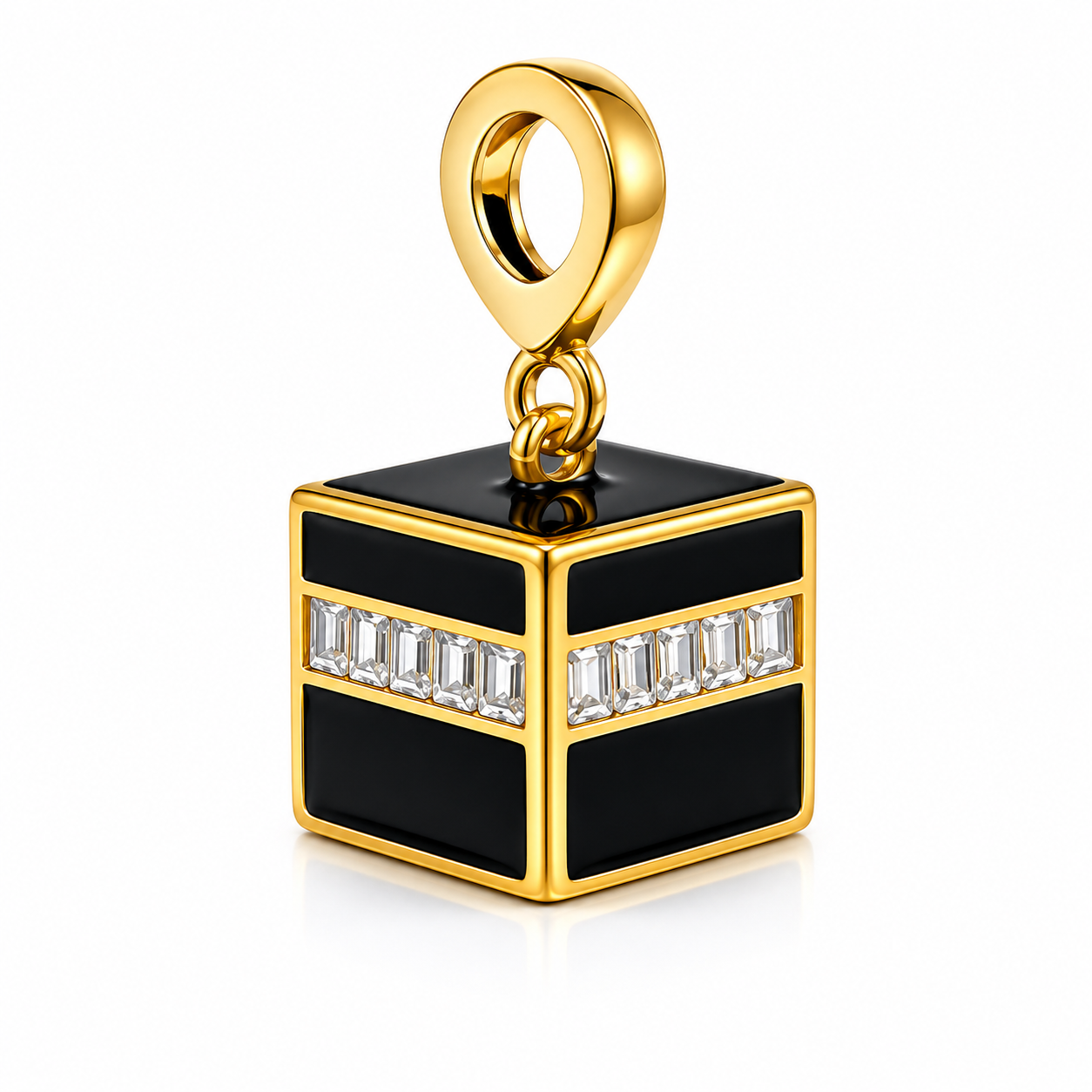 3D Kaaba Pendant Charm